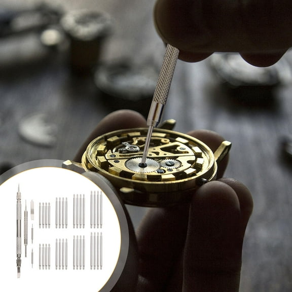 HEANUJJ 1Set Stainless Steel Watch Band Link Pin Kit with Spring Bars for Easy Strap Repair