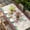 Beige, variant on Gnomes Easter Table Cloths for 6 Foot Rectangle Tables, Eggs Tulips Spring Floral Retro Art Wooden Patio Waterproof Elastic Fitted Tablecloths, Washable Rectangular Table Cover for Camping