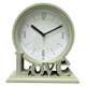thumbnail image 4 of Reloj de mesa geométrico decorativo con números arábigos, silencioso y redondo. Verde, 4 of 9