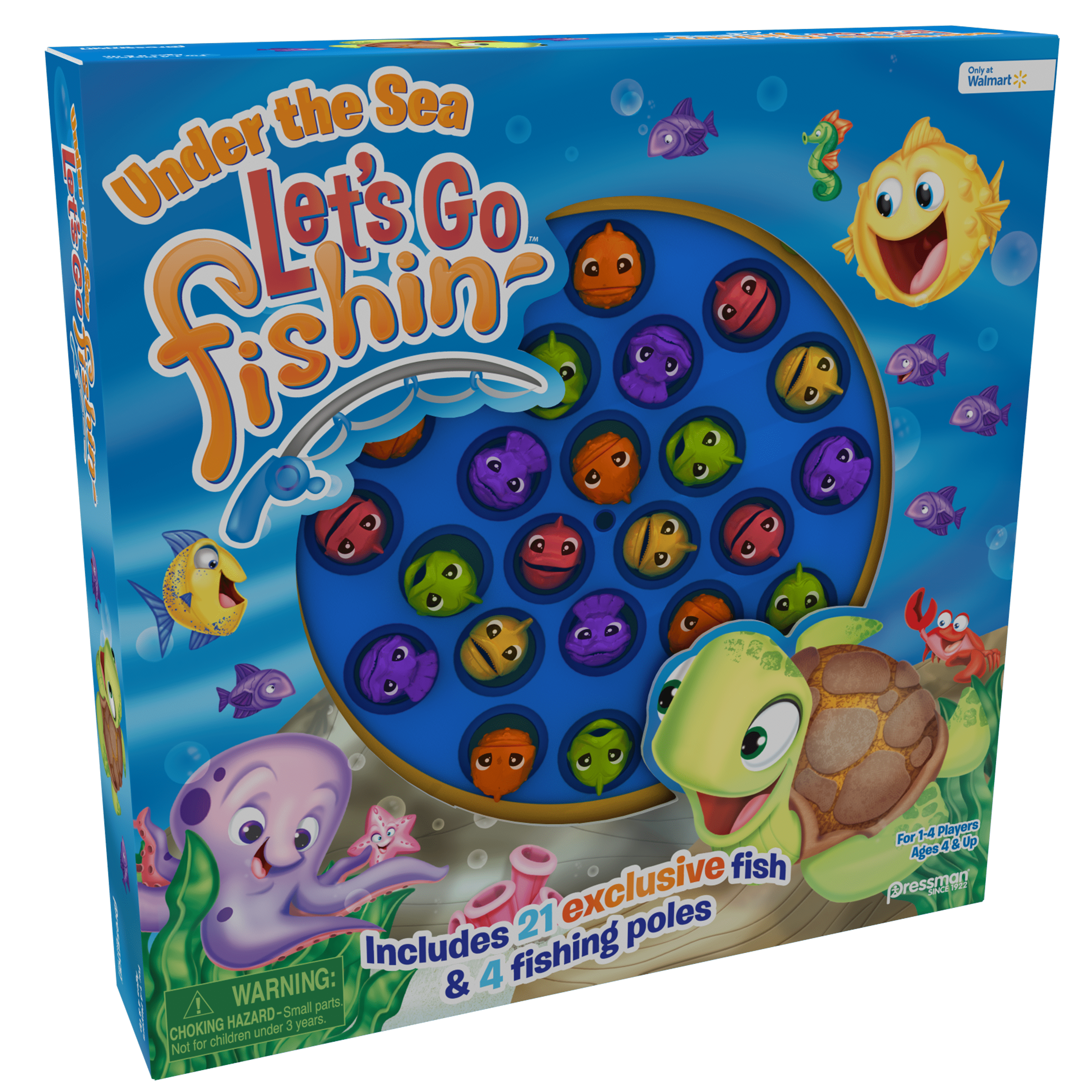 Let's Go Fishin' Fishing Toy Classic Board Game for Kids Age 4 Pressman 2015 for sale online