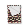 thumbnail image 2 of Bacon Soft Flannel Fleece Throw Blanket, Yummy High Protein Breakfast Concept with Scrambled Eggs and Fried Bacon Pattern, Cozy Plush for Indoor and Outdoor Use, 50" x 60", Multicolor, by Ambesonne, 2 of 5