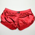 thumbnail image 3 of Xijirk Mens Underwear,Briefs Imitation Leather Lacquer Plain Pants Fashion Comfort Fit Daily Wear Style Smooth Texture,Men's Underwear,Red,S, 3 of 8