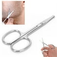thumbnail image 1 of Mustache Scissors, Stainless Steel Nose Hair Scissors, Rounded Tip Scissors For Eyebrows Nose Moustache Beard, 1 of 8