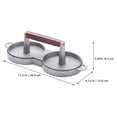 thumbnail image 2 of unbranded Prensa Para Carne En Aluminio Con Fácil Manejo Para Preparar Hamburguesas Caseras, 2 of 8