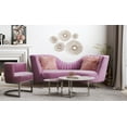 thumbnail image 5 of TOV Furniture Eva Blush Velvet Chair with Silver Legs, 5 of 5
