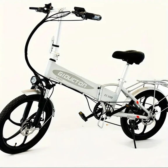 Electric Bike, 750W Motor 20MPH Max Speed, 48V 12AH Battery Folding Ebike, 20" Tire, Dual Disc Brakes, Commuter City 7-Speed Electric Bicycles E-Bike, For Adults And Teens With Pedals
