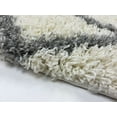thumbnail image 3 of Moroccan Trellis Shag Area Rug Rugs New Shaggy Collection (Ivory, 4'x5'3"), 3 of 4