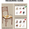 thumbnail image 3 of Sunflower Seat Covers for Dining Room Chairs Set of 4, Floral Stretchy Dining Chair Cushion Covers, Removable Washable Furniture Protector Rustic Newspaper Clipping Slipcovers for Office, 3 of 6
