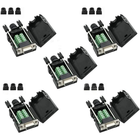 Connector DB9 RS232 D-SUB Serial Adapters (5 PCS Female Adapter)