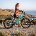thumbnail image 6 of Actbest Cozy Electric Bike for Adults, 750W Motor 48V 15.6AH Removable Battery,7 Speed,Front Suspension, Wide Saddle, 24"x3.0" Fat Tire E-Mountain Bicycle, APP Control, 6 of 7