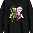 thumbnail image 6 of Hunter X Hunter Gon & Killua Hunter Association Logo Crew Neck Long Sleeve Black Adult Sweatshirt-Medium, 6 of 7