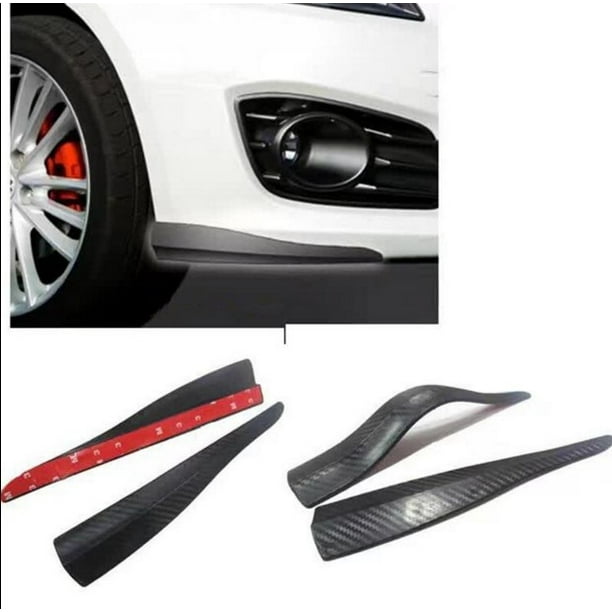 Borde delantero del coche, parachoques de goma, tira anticolisión de fibra de carbono, barra frontal, tira de goma antiarañazos, pegatina protectora para la carrocería