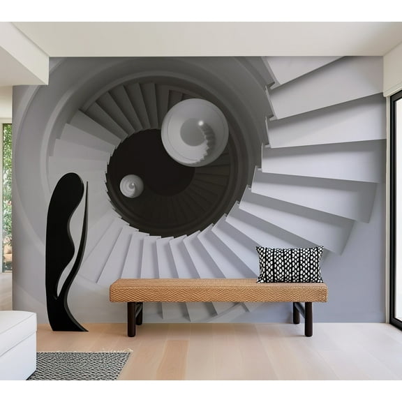 3D Illusion Wallpaper Wall Mural - Time Tunnel