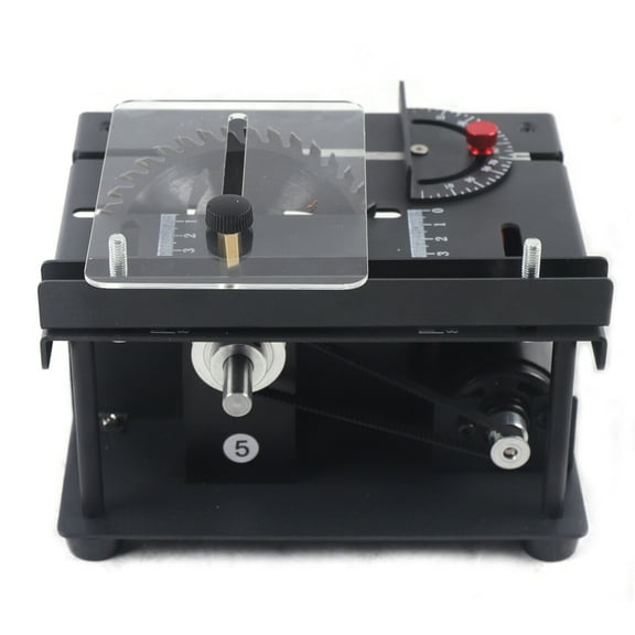 Compact Heavy Duty Table Saw Rotating Speed 1000-3000r/min Work Shop Portable for Wood/Metal/Plastic, Desktop DIY Craft Cutting Tool