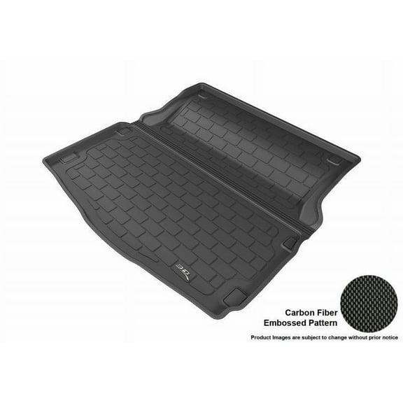 3D MAXpider 2015-2021 Fits Mercedes-Benz C-Class Sedan W205 Carbon Fiber Embossed Pattern Kagu Black M1MB0691309