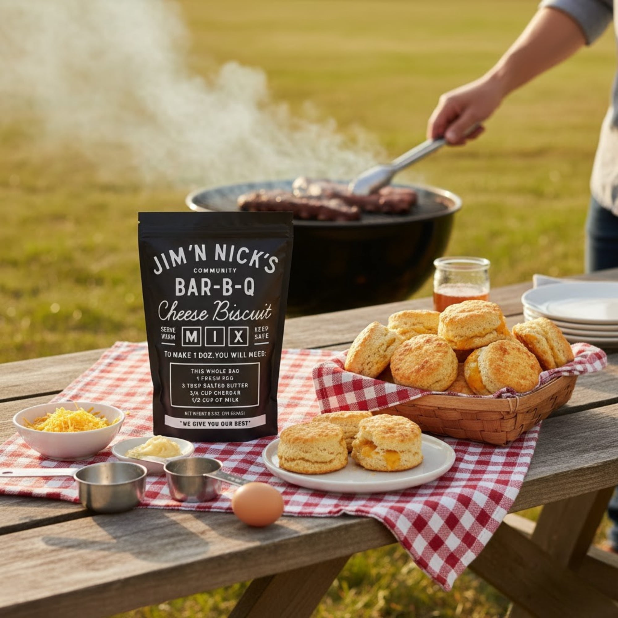 (2 pack) Jim N Nicks Bar-B-Q Cheese Biscuit Mix, 8.5 oz