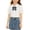 01-White, variant on Puff-Sleeve Shirt for Girl Summer Fashion Ruffle Bib-Collar Cute Bow Lightweight Casual School Clothes