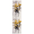 thumbnail image 1 of Rugshop Contemporary Modern Abstract Runner Rug 2' x 7' Gold, 1 of 3