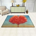 thumbnail image 3 of Coolnut Lightweight Carpet Mats, 31 x 20 inches Area Soft Rugs Floor Mat Doormat Decoration for Rooms Entrance Tree of Hearts in Field, 3 of 6