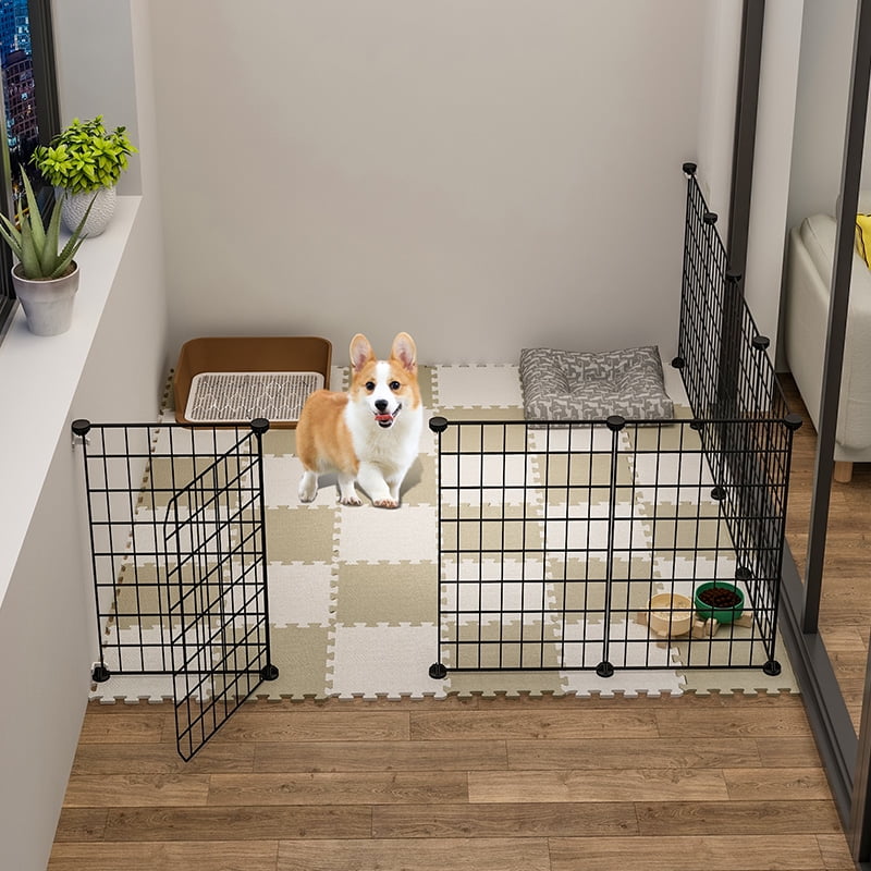 built in dog gate