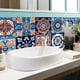 thumbnail image 5 of Pegatinas de Pared XWSHYW Calcomanías para Azulejos Flores Antiguas Patchwork Vintage, 5 of 6