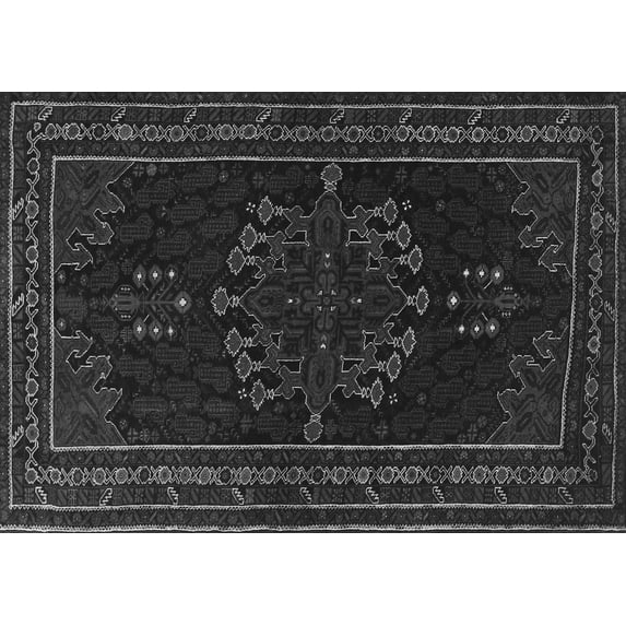 Ahgly Company Indoor Rectangle Persian Gray Traditional Area Rugs, 2' x 5'