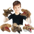 thumbnail image 1 of Hand Puppets Yolococa Dinosaur Realistic Latex Soft, paquete de 3, 1 of 7