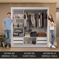 thumbnail image 5 of Ropero Closet Madesa 3 Puertas 3 Espejos BB 02, 5 of 5