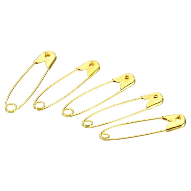 Uxcell Safety Pins 1.18 Inch Nickle Plated Small Sewing Pins Gold Tone 200Pcs