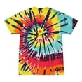 thumbnail image 2 of Colortone Tie Dye T-Shirts Rainbow Adult Sizes, Men 100% Cotton, 2 of 3