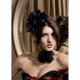 thumbnail image 3 of Pinza de pelo BLESIY negra Con plumas punk Mini Sombrero, 3 of 7