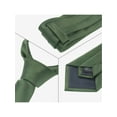 thumbnail image 3 of Corbatas de hombre INSPIRE CHIC para el Día del Padre, de color sólido, corbatas clásicas texturizadas para bodas formales, talla única, verde, 3 of 4