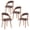 Dark Brown, variant on Farini Set of 2 Wood Dining Chairs with Curved Backrest for Kitchen Dining Room, Black