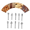 thumbnail image 1 of Mini Shank Hss Router Bit, Router Bit Set High Hardness Spiral Cutting Edge Unique Design High Durability  for Woodworking, 1 of 8