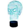 thumbnail image 1 of Luz nocturna 3D con calavera de Halloween, lámparas de colores de bajo consumo, 1 of 5