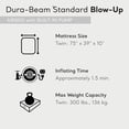 thumbnail image 4 of Intex Dura Pillow Rest Classic Blow Up Air Mattress w/Pump, Twin (2 Pack), 4 of 10