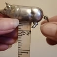 thumbnail image 3 of Pig Tape Measure, Antique-Inspired Vintage Brass Retractable Soft Measuring Tape for Sewing, Fabric, Body & Crafts, Portable Gift for Quilting Lovers, 3 of 7
