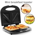 thumbnail image 3 of Mini plancha eléctrica multifuncional para hacer sándwiches de huevo, tostadora para el desayuno, donut, barbacoa, sartén, enchufe europeo Scienceny  HA000585-01B, 3 of 7