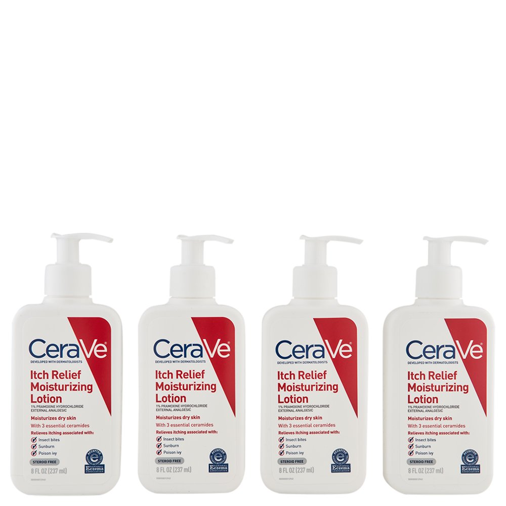 CeraVe Itch Relief Moisturizing Lotion 4 Ct 8 oz