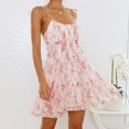 thumbnail image 1 of Vestido De Flores Vestido floral bohemio para mujer Vestido sin mangas Ropa de playa de verano (Blanco L) Cgtredaw para Mujer Blanco T S, 1 of 5