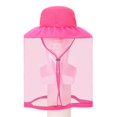 thumbnail image 3 of Mesh Anti-Mosquito Sun Hat,Casual Sunshade Fishing Hat Visor For Men and Women,UPF 50 Outdoor Anti-Mosquitoes and Insects Anti-Bee Sun Protection Shawl Hat,Pink, 3 of 7