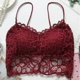 thumbnail image 1 of Lace Bralettes for Women Bralette Padded Lace Bandeau Bra, 1 of 6