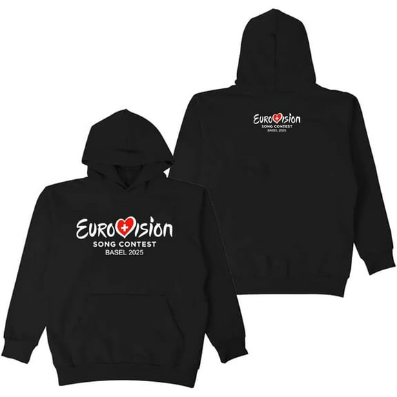 Eurovision 2025 Merch Hoodie Pockets Drawstring Unisex Hooded Sweatshirt Fashion Clothing