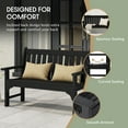 thumbnail image 4 of WestinTrends Malibu 3-Piece HDPE Outdoor Patio Furniture Couch and Coffee Table Set, Dark Green, 4 of 12