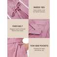 thumbnail image 5 of MAYFISH Women's 100% Cotton Summer Short Robes Lightweight Spa Robe Soft Knit Kimono Bathrobes with Pockets (Dusty Rose,XL), 5 of 6