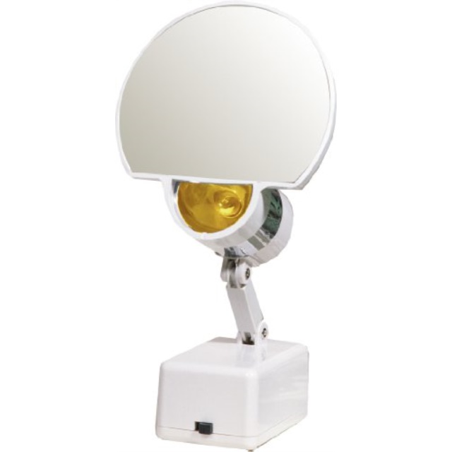 floxite fl510 10x magnifying 5inch mirror light, white, frosted white