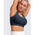 thumbnail image 4 of TEMOGU-Womens Flex Sculpt Racerback Sports Bra - U Neck Medium Impact Padded Wireless Workout Gym Crop Top, 4 of 4