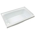 thumbnail image 4 of Lippert Components Bathtub 209673 Better Bath; Standard Tub; 24 Inch x 40 Inch; With Threshold; Without Seat; Smooth Floor Surface; Left Hand Drain; White; ABS, 4 of 4