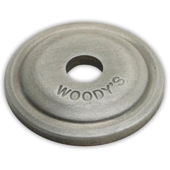 Woodys ARG-3775-6 Round Grand Digger Aluminum Support Plates - 5/16in. - Natural (6pk.)