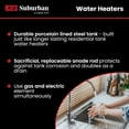 thumbnail image 2 of Suburban 5243A Multicolor, Porcelain Lined Steel, Water Heater, 46 lbs, for RV Water System, 2 of 4